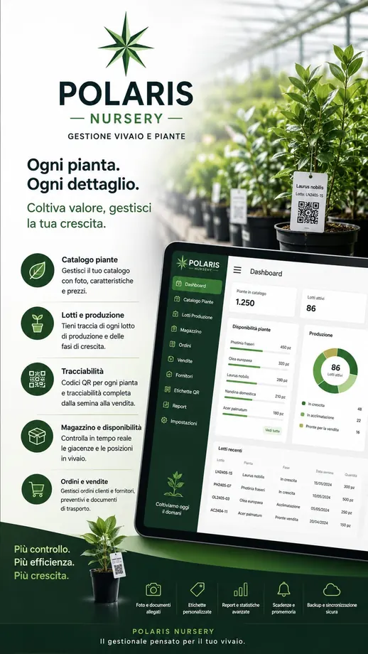 Software per vivai e verde